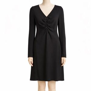 Tibi Black A line knee length dress